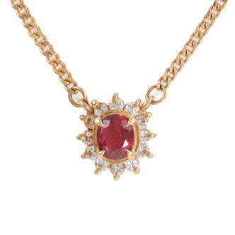 0.33ct Ruby and Diamond Pendant