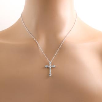 1.00ct Diamond Cross Pendant