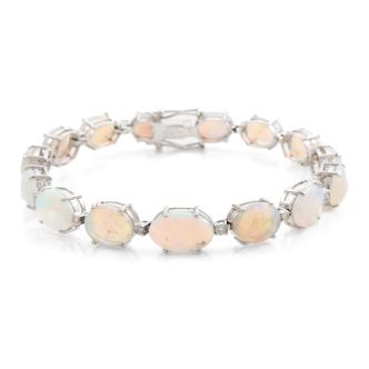 14.50ct Opal and Diamond Bracelet