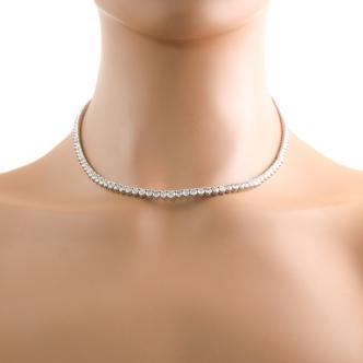 14.79ct Diamond Tennis Necklace