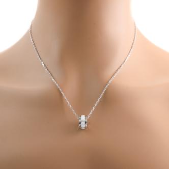 Chanel Ultra Necklace, White Ceramic