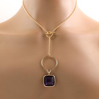 Hermes Amethyst Necklace