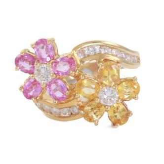 2.22ct Sapphire & Diamond Ring