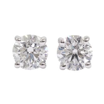 1.00ct Diamond Studs GIA D SI1