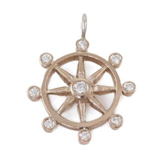 Diamond Wheel Pendant