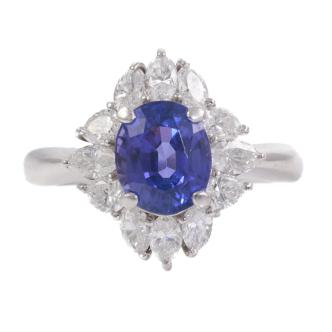 3.15ct Tanzanite and Diamond Ring