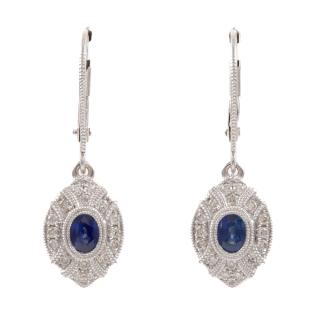 0.44ct Sapphire and Diamond Earrings
