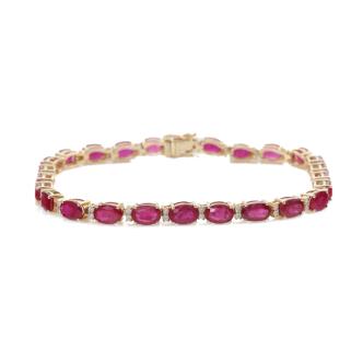 13.63ct Ruby and Diamond Bracelet