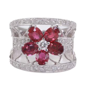 2.38ct Ruby and Diamond Ring