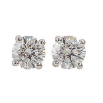 0.69ct Diamond Studs GIA D SI1