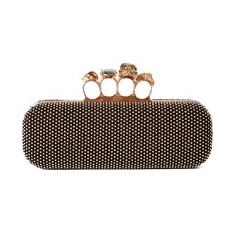 Alexander McQueen Studded Skull Clutch