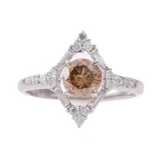 0.83ct Fancy Brown Diamond Ring