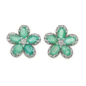 2.76ct Zambian Emerald Earring GSL