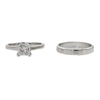 0.84ct Diamond Solitaire Ring with Band