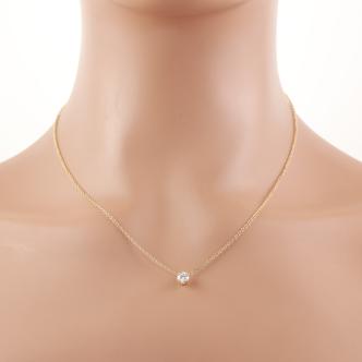 0.50ct Diamond Solitaire Pendant GIA E SI