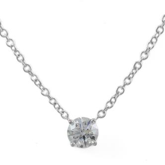 0.70ct Diamond Solitaire Pendant GIA D SI1