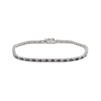 1.26ct Sapphire & Diamond Bracelet
