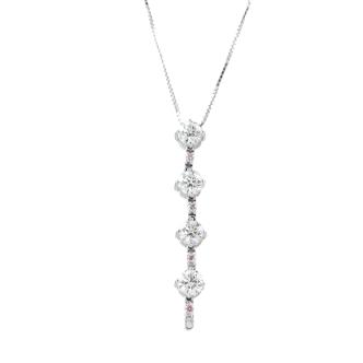 1.07ct Pink & White Diamond Pendant