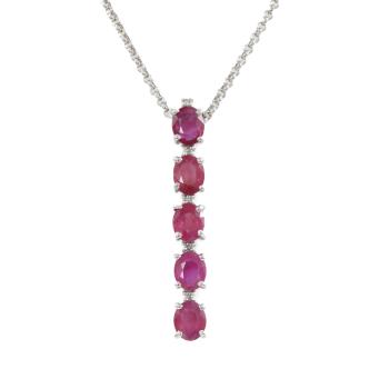 3.63ct Ruby & Diamond Pendant