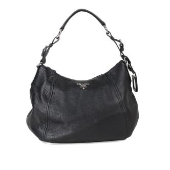 Prada Vitello Phenix Leather Hobo Bag