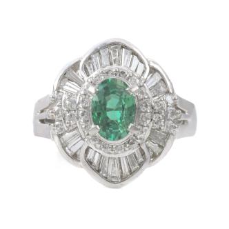 0.82ct Alexandrite & Diamond Ring