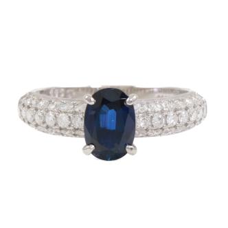 1.21ct Sapphire & Diamond Ring