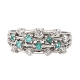 0.36ct Paraiba Tourmaline & Diamond Ring