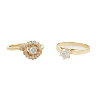 Set of Two Diamond Rings