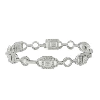 2.60ct Art Deco Style Diamond Bracelet
