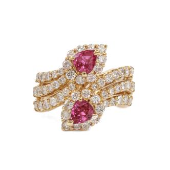 1.13ct Ruby and Diamond Ring
