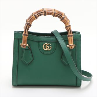 Gucci Bamboo Diana Leather Handbag