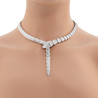 Bvlgari Serpenti Viper Necklace Full Diamond